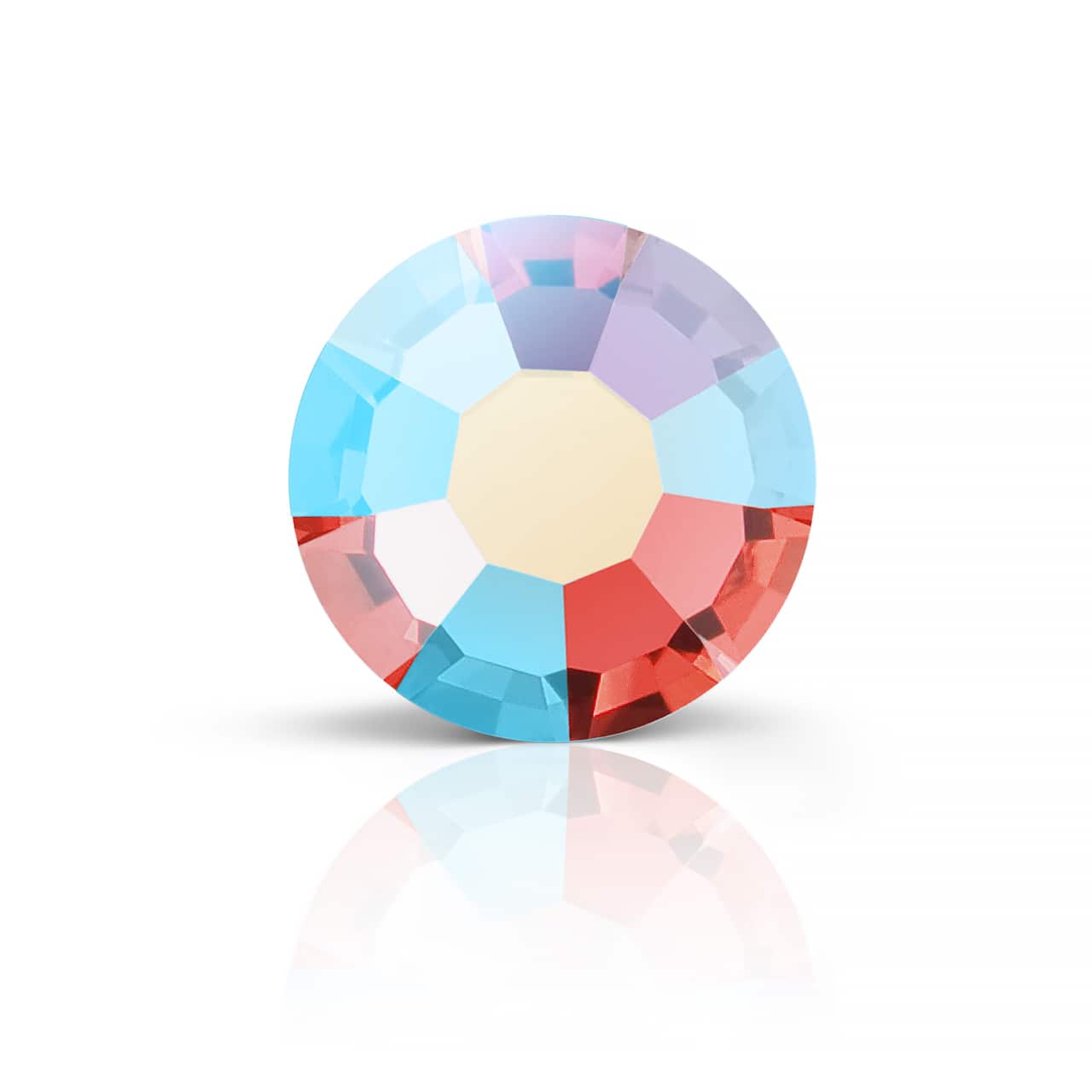 Preciosa MAXIMA SS9 Aurora Borealis Flatback Czech Crystals, 144ct.